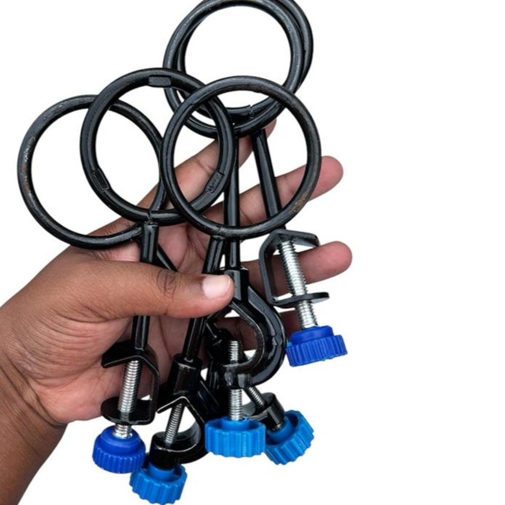 Lab Support Rings Lot 5 Small Retort Stand Clamps Chemistry Equipment
